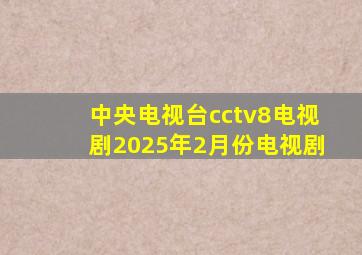 中央电视台cctv8电视剧2025年2月份电视剧