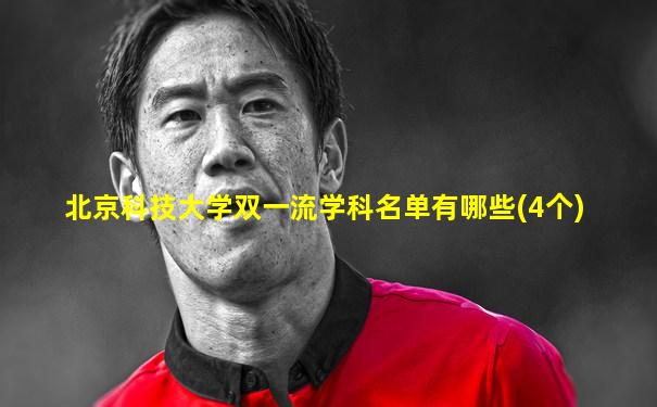 北京科技大学双一流学科名单有哪些(4个)